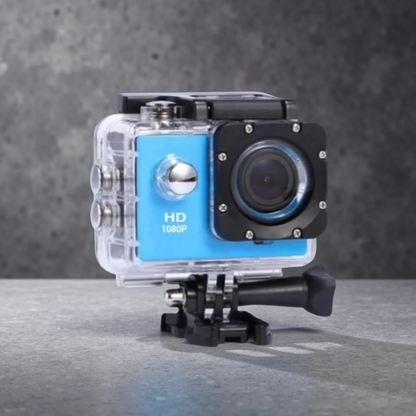 HD 1080P Action Sports Waterproof DV Camera – Compact Outdoor Adventure Cam Blue
