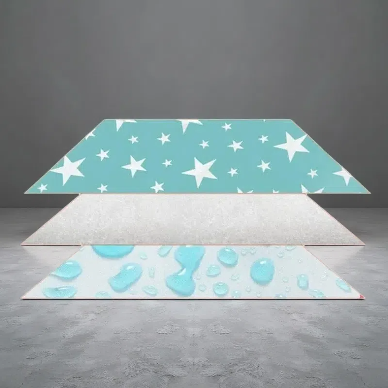 Cartoon Cotton Breathable & Waterproof Baby Changing Pad – Soft, Absorbent & Durable for Newborns