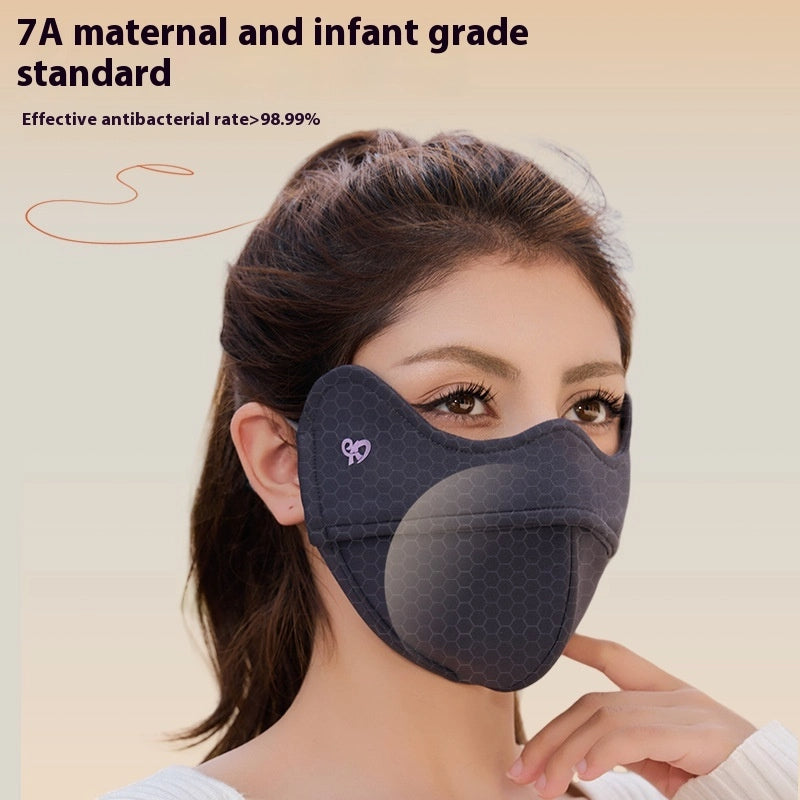 5D Windproof Cycling Face Mask with Cartilage Support – Eye Protection & Lipstick-Safe Design