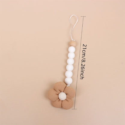 Anti-Drop Baby Silicone Beads Pacifier Clip – Safe & Stylish Teether Accessory