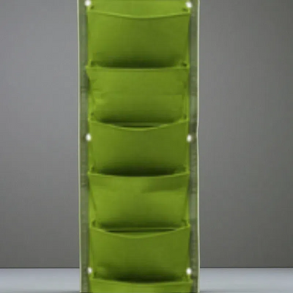 Felt Vertical Wall-Mounted Planting Sack – 3D Root-Control Garden Greening Bag 1PCS Army Green