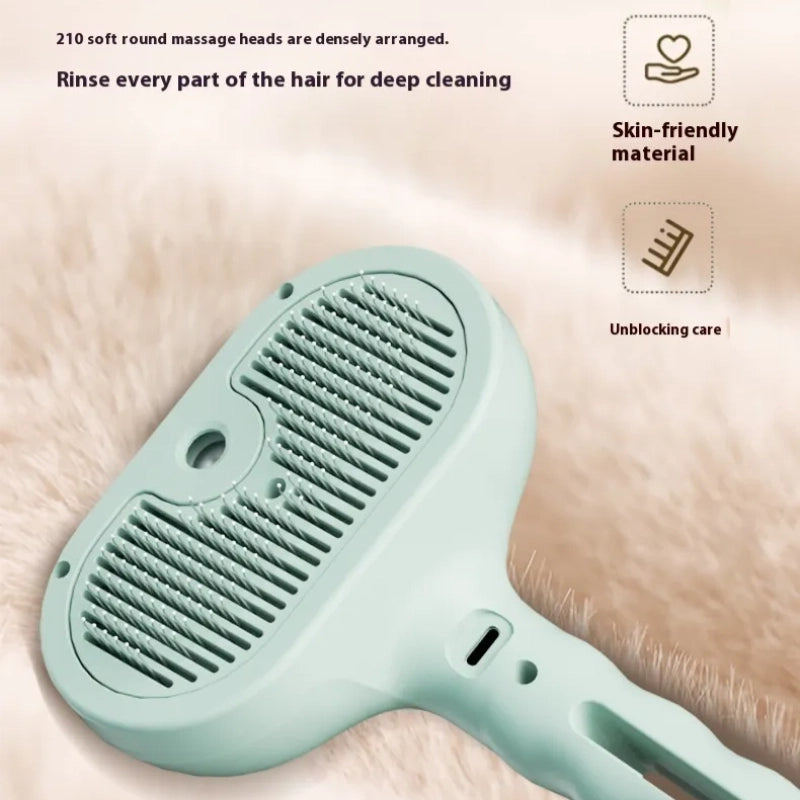 Pets Spray Hair Comb – Grooming Mist Brush for Dogs & Cats