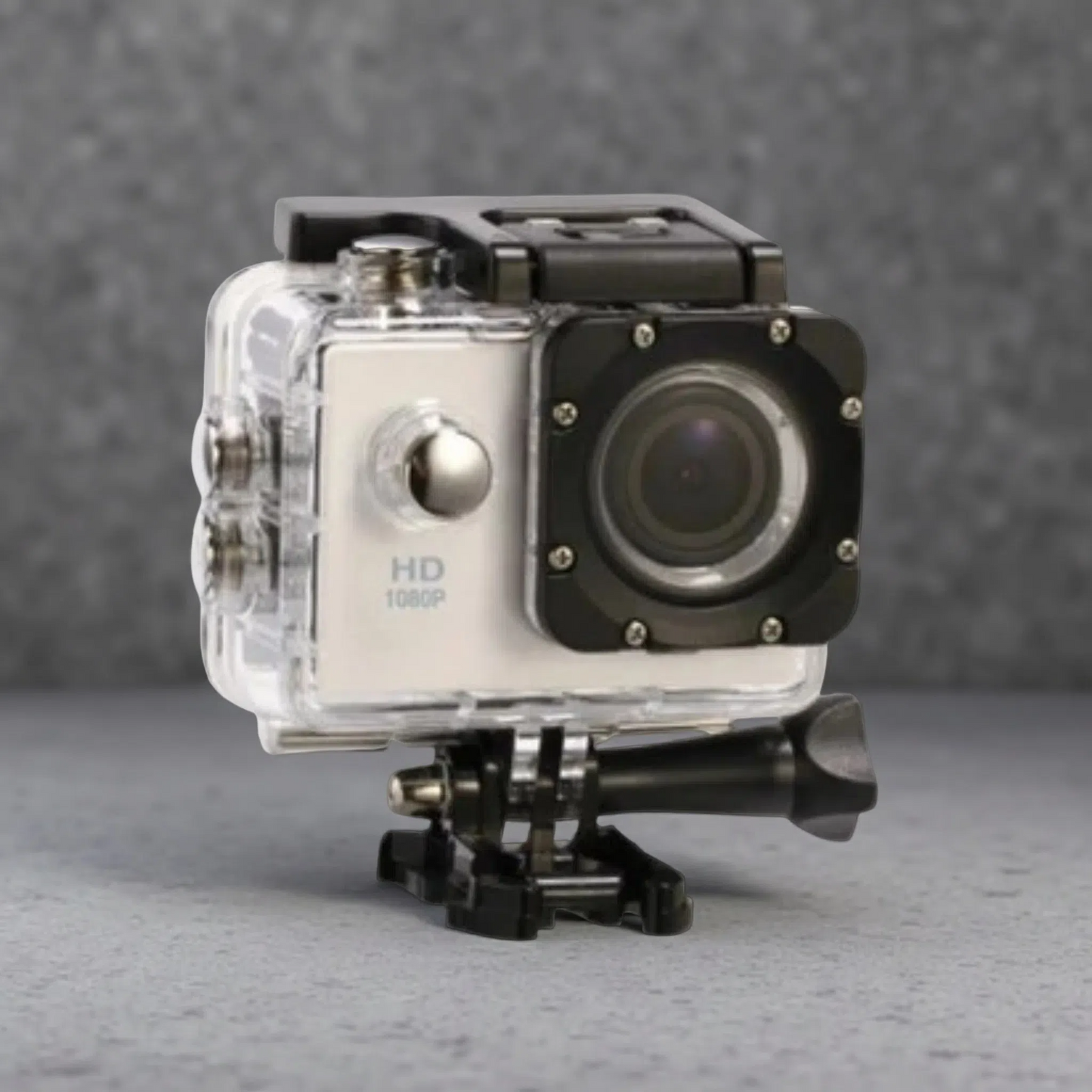 HD 1080P Action Sports Waterproof DV Camera – Compact Outdoor Adventure Cam Silver Grey