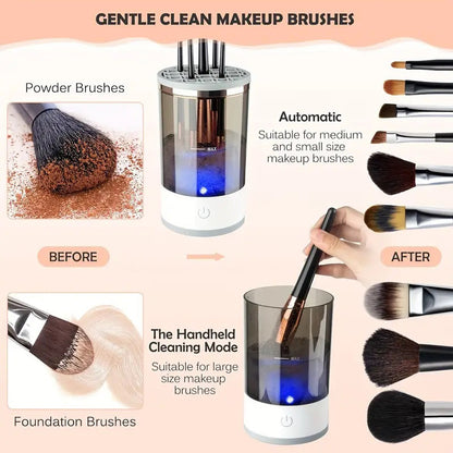 Makeup Brush Cleaner – Automatic Rotating USB Portable Electric Makeup Brush Washer
