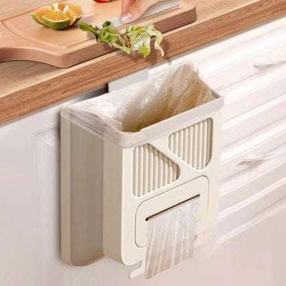 Kitchen Trash Can – Wall-Mounted Foldable Waste Bin for Modern Homes