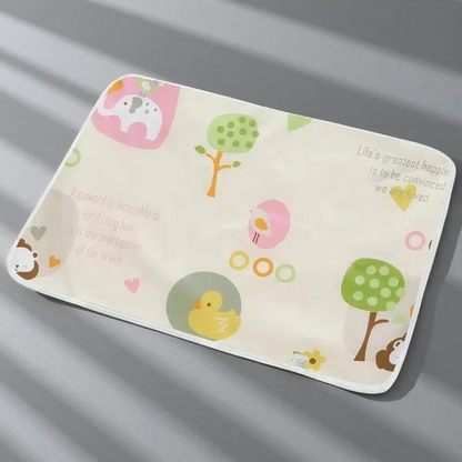 Cartoon Cotton Breathable & Waterproof Baby Changing Pad – Soft, Absorbent & Durable for Newborns 4 Style 80x110cm