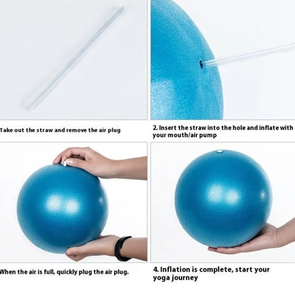 Dance Fitness Massage Yoga Ball – Durable PVC Exercise Ball with Inflator