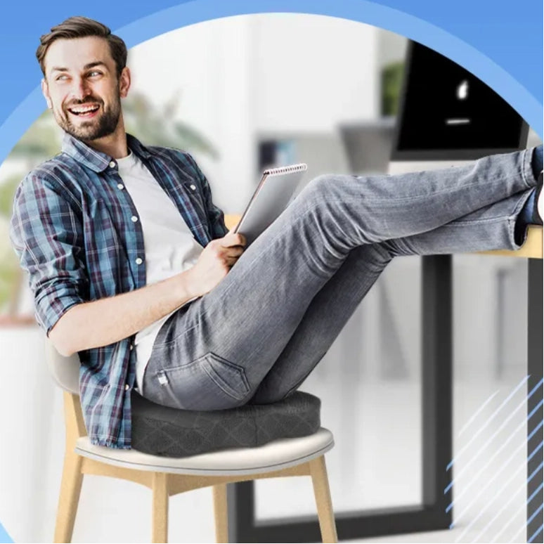 Gel Memory Foam Hip Cushion – Ergonomic Seat Pad for Pressure Relief & Posture Support