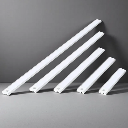 Rechargeable LED Light Strip – Ultra-Thin Motion Sensor Cabinet Lighting with Adjustable Color & Brightness