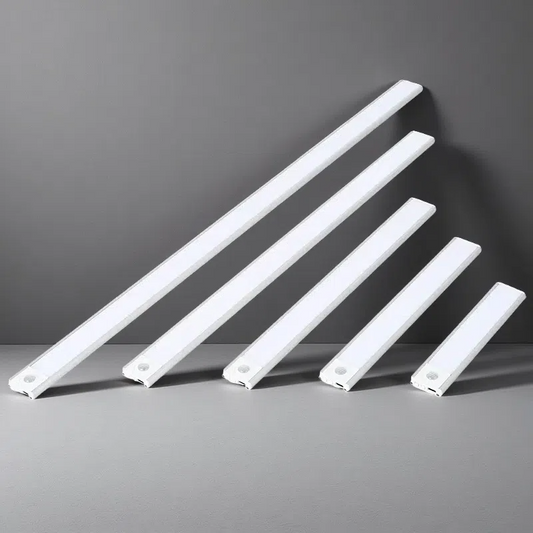 Rechargeable LED Light Strip – Ultra-Thin Motion Sensor Cabinet Lighting with Adjustable Color & Brightness