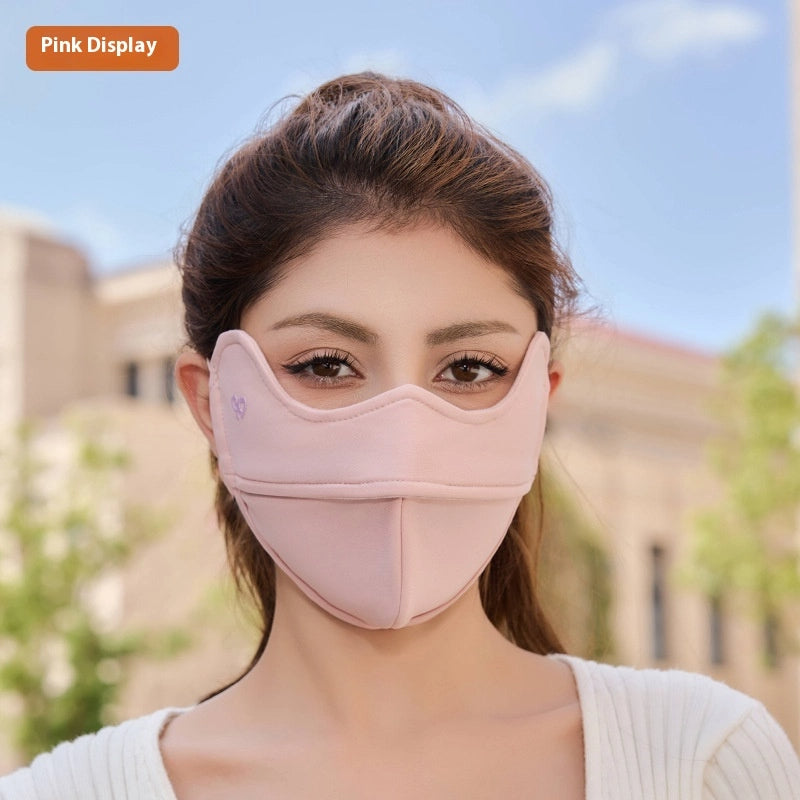 5D Windproof Cycling Face Mask with Cartilage Support – Eye Protection & Lipstick-Safe Design