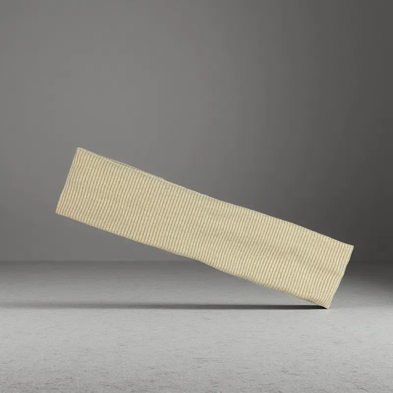 Exercise Hair Band – Retro-Inspired Stretch Headband for Yoga & Workouts Beige