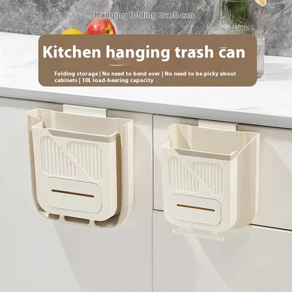 Kitchen Trash Can – Wall-Mounted Foldable Waste Bin for Modern Homes