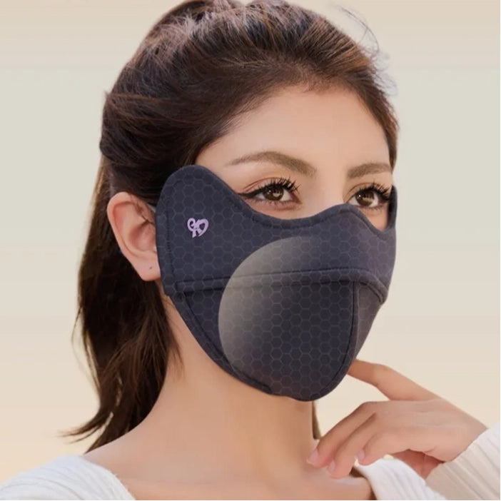 5D Windproof Cycling Face Mask with Cartilage Support – Eye Protection & Lipstick-Safe Design