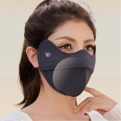 5D Windproof Cycling Face Mask with Cartilage Support – Eye Protection & Lipstick-Safe Design