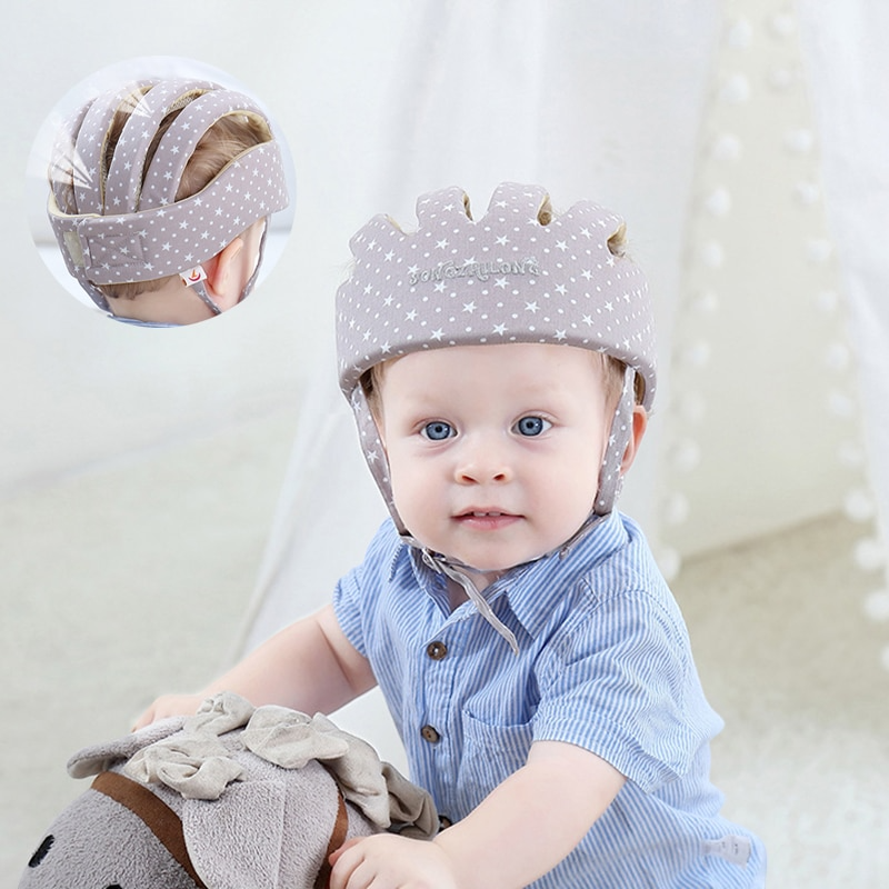 Kids Cotton Safety Helmet – Soft Protective Hat for Toddlers (1–2 Years)