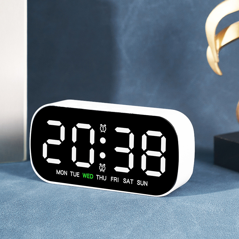 LED Digital Alarm Clock – Slim, Colorful & Easy-to-Use Electronic Clock