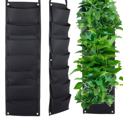 Felt Vertical Wall-Mounted Planting Sack – 3D Root-Control Garden Greening Bag