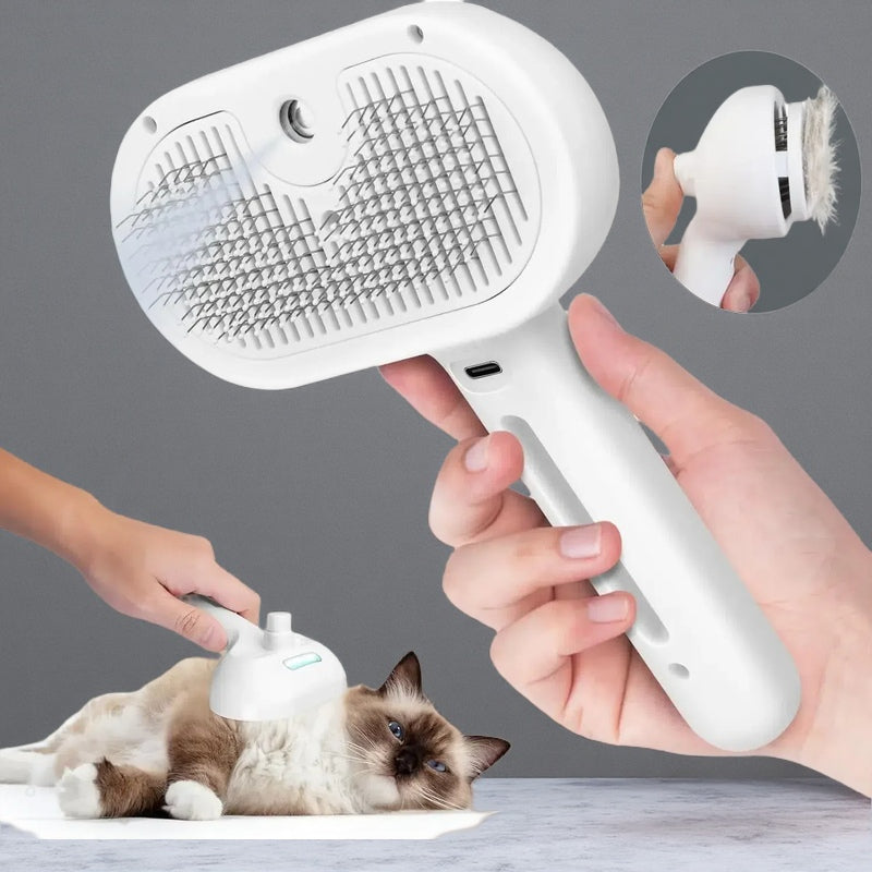 Pets Spray Hair Comb – Grooming Mist Brush for Dogs & Cats