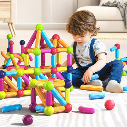 Magnetic Building Blocks Puzzle Set – Creative Educational Toy for Kids