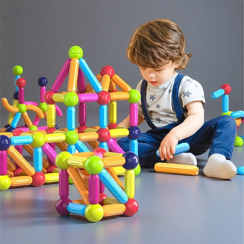 Magnetic Building Blocks Puzzle Set – Creative Educational Toy for Kids