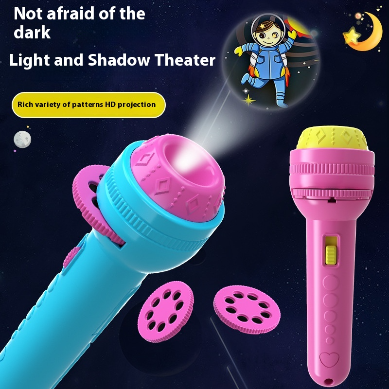 Children's Flashlight Projector Toy – Luminous Educational Picture Recognition Light