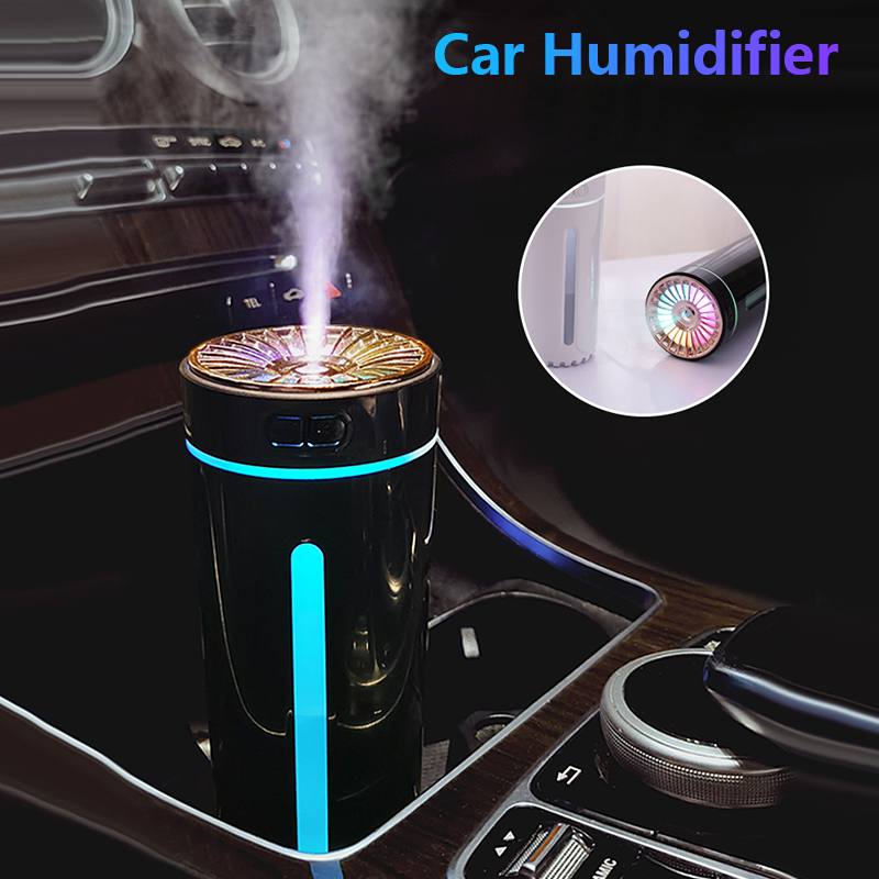 Wireless Air Humidifier with Colorful Lights – USB Rechargeable Cool Mist Diffuser for Car & Home