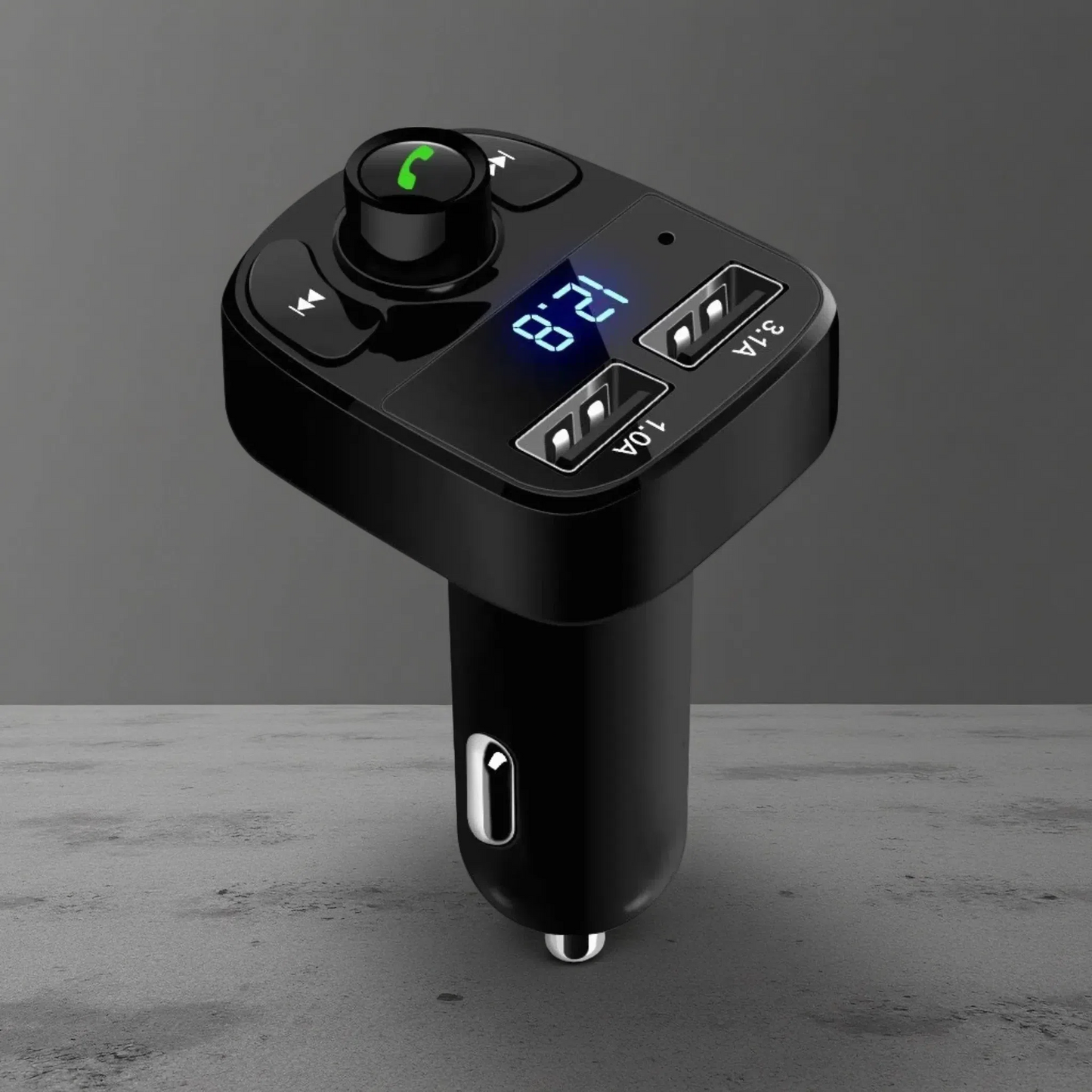 Bluetooth Car Receiver & Transmitter X8 – Multifunctional Wireless Audio Adapter for Cars (Cigarette Lighter Powered)