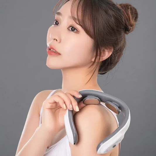 Heated Electric Pulse Shoulder And Neck Mini Folding Massager