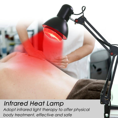 Infrared Therapy Lamp with Adjustable Metal Clip – 100W