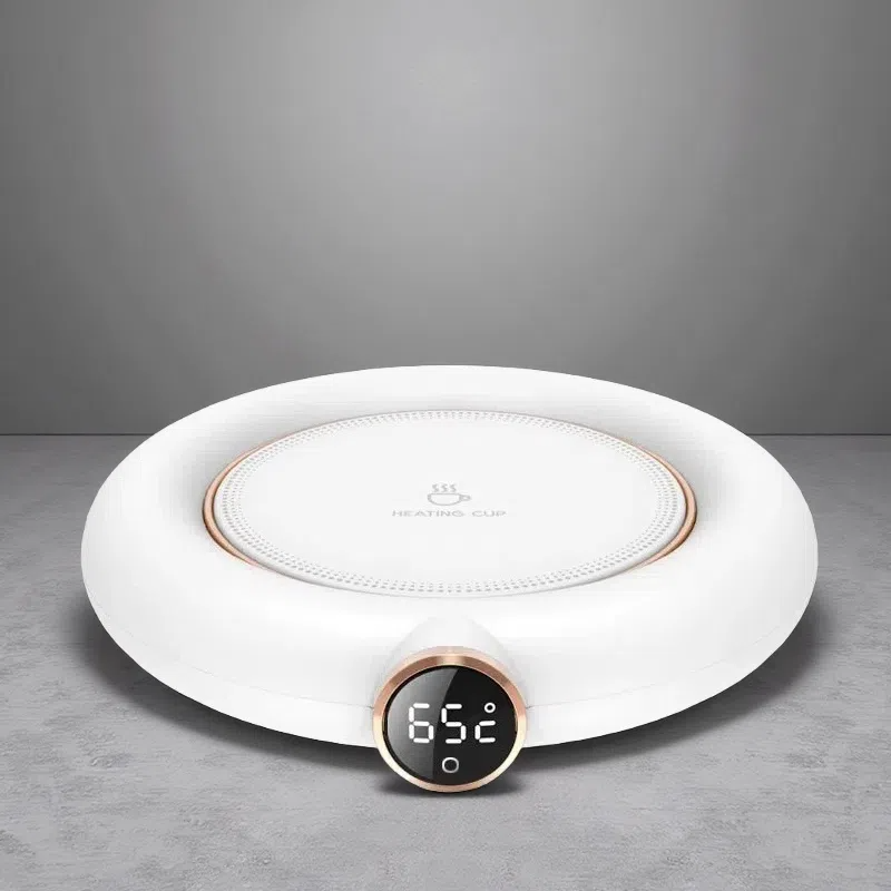 Smart Thermostatic Coffee Warmer – USB Powered Mug Heating Coaster with 3 Temp Settings & Auto Shut-Off White USB