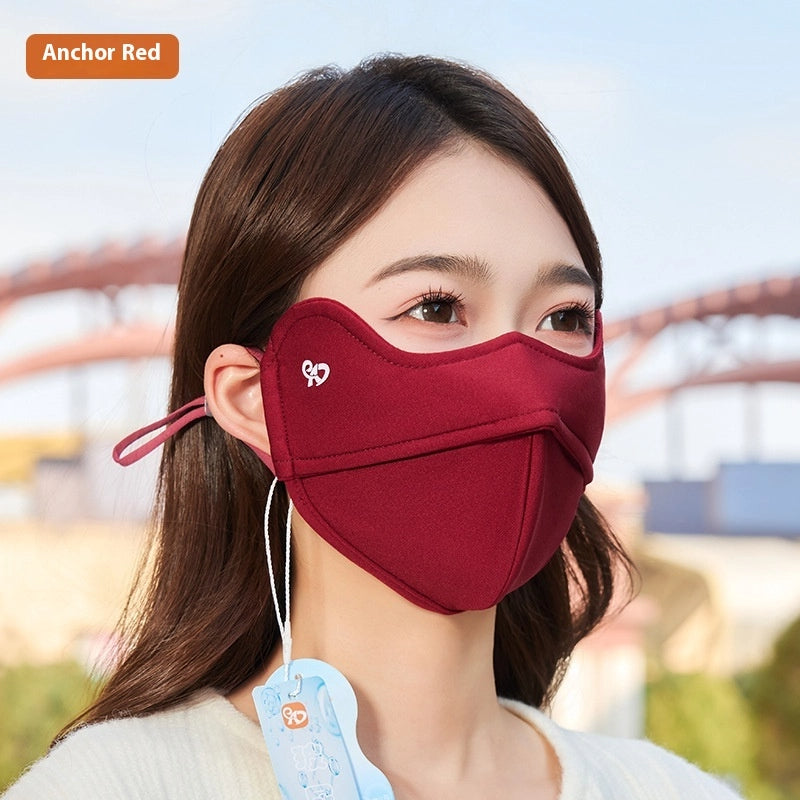 5D Windproof Cycling Face Mask with Cartilage Support – Eye Protection & Lipstick-Safe Design