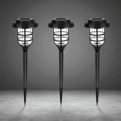 New Solar Stripe Lawn LED Outdoor Light – Decorative Abstract Design Solar Garden Lamp