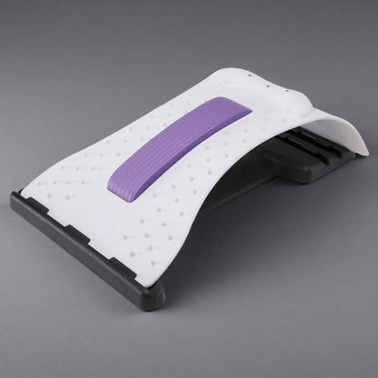 Curved Finger Pressure Cervical Spine Stretcher – Shiatsu Neck & Back Massager White pink