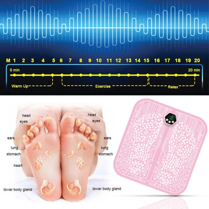 EMS Foot Pad with Pulse Microcurrent Therapy – Rechargeable Foot Massager