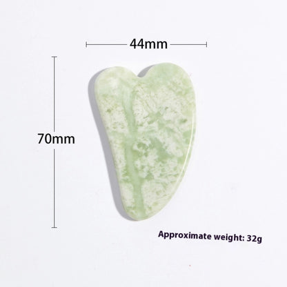 Beauty Device Jade Scraping Board Set – Natural Jade Facial Massage Tools Small Horn Scrapping Plate