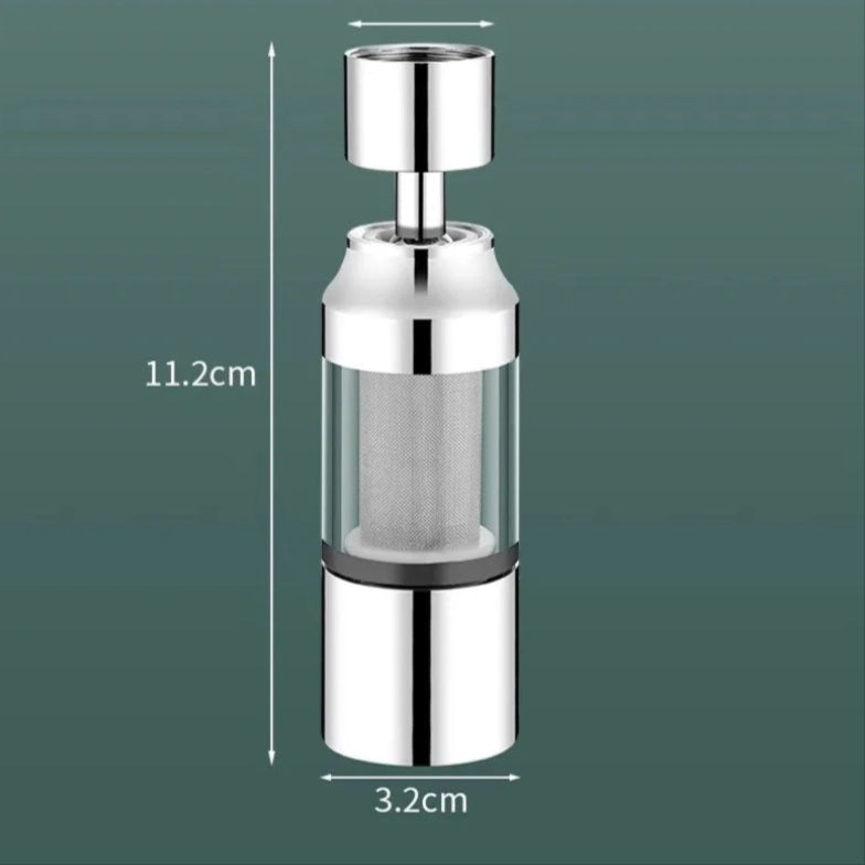 Alloy Kitchen Double Filter Splash-Proof Faucet Head – Stainless Steel Anti-Splash Nozzle