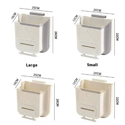 Kitchen Trash Can – Wall-Mounted Foldable Waste Bin for Modern Homes