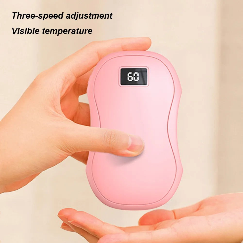 Electric Hand Warmer & Power Bank – Digital Display, USB Rechargeable, Portable Winter Essential