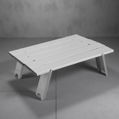 Outdoor Ultralight Portable Mini Aluminum Alloy Table – Folding Camping & Travel Table Silver