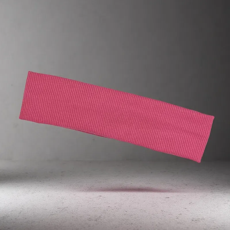 Exercise Hair Band – Retro-Inspired Stretch Headband for Yoga & Workouts Rose Red