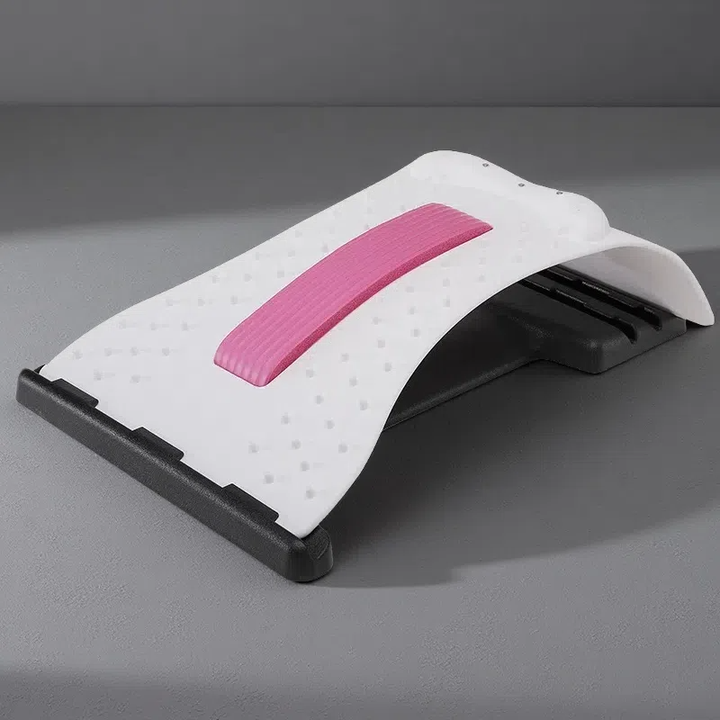 Curved Finger Pressure Cervical Spine Stretcher – Shiatsu Neck & Back Massager White purple