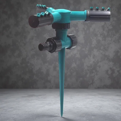 360° Automatic Rotating Sprinkler – Adjustable Garden Lawn Irrigation Tool Green