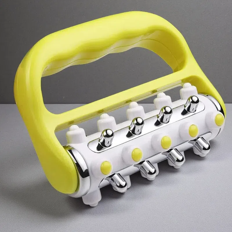 Mini Cellulite & Muscle Massage Roller – Deep Tissue Myofascial Release Tool for Full-Body Relief Yellow