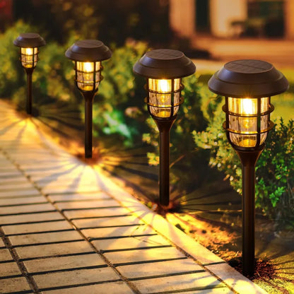New Solar Stripe Lawn LED Outdoor Light – Decorative Abstract Design