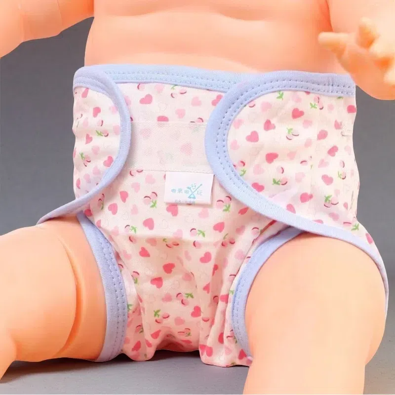 Cotton Cartoon Printed Cloth Diaper – Washable, Soft & Comfortable for Babies 0-2 Years