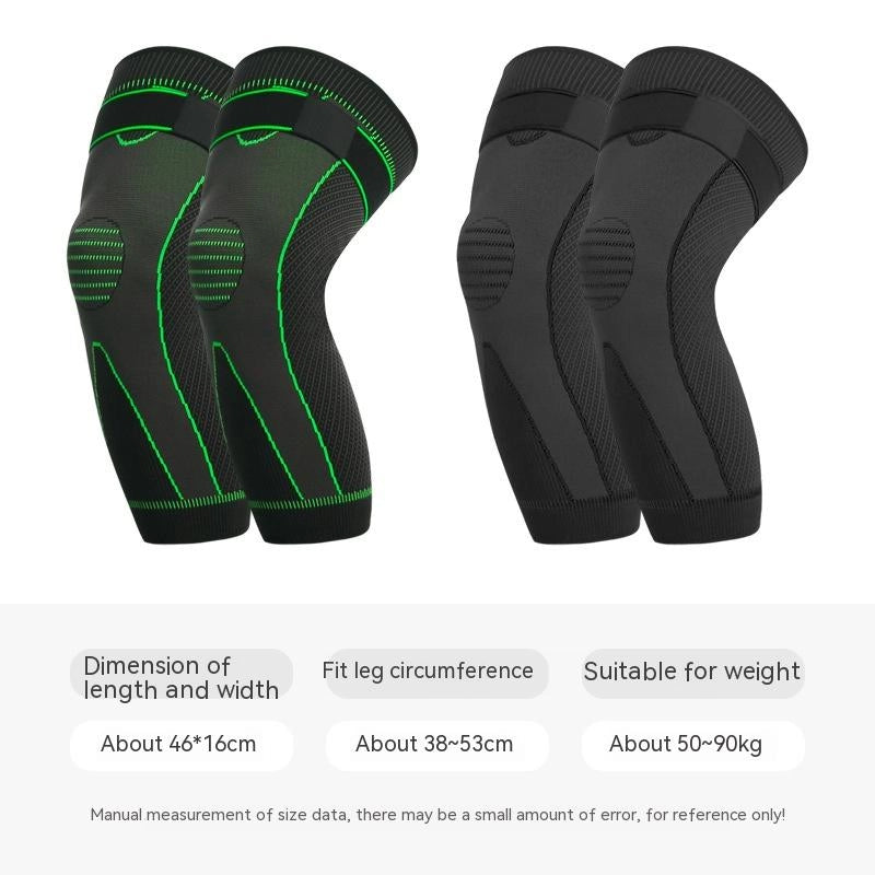 Large Calf Pressure Lengthened Knee Pad – Compression Support for Sports & Outdoor Activities