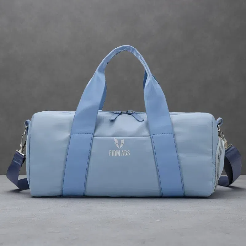 Gym Bag with Dry/Wet Separation – Stylish Crossbody for Short-Distance Travel & Yoga Sky Blue