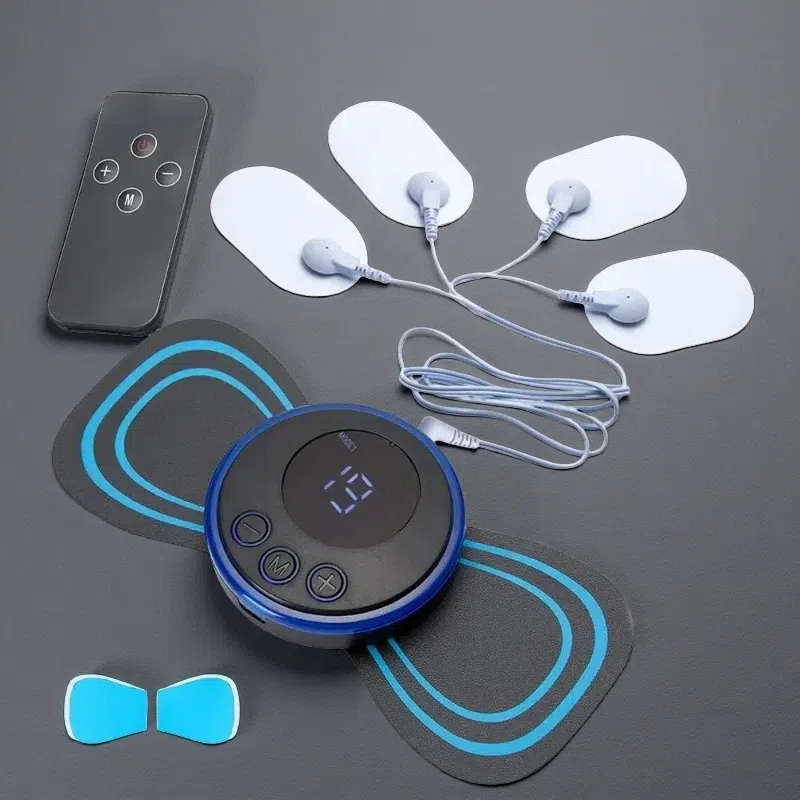 Portable Electric Pulse Shoulder and Neck Mini Cervical Spine Massage Instrument Remote control one to four