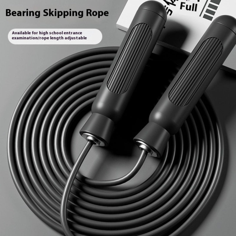 Exam Training Fitness Rope – Adjustable Jump Rope for Cardio & Fat Burning Black